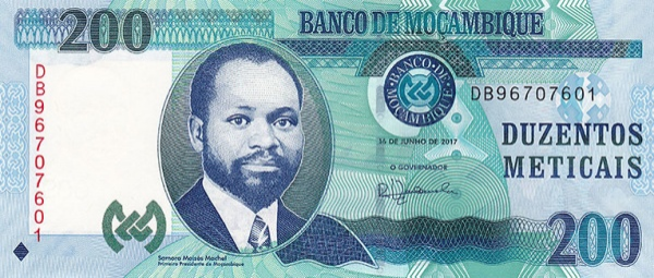 P152b Mozambique - 200 Meticais (2017)
